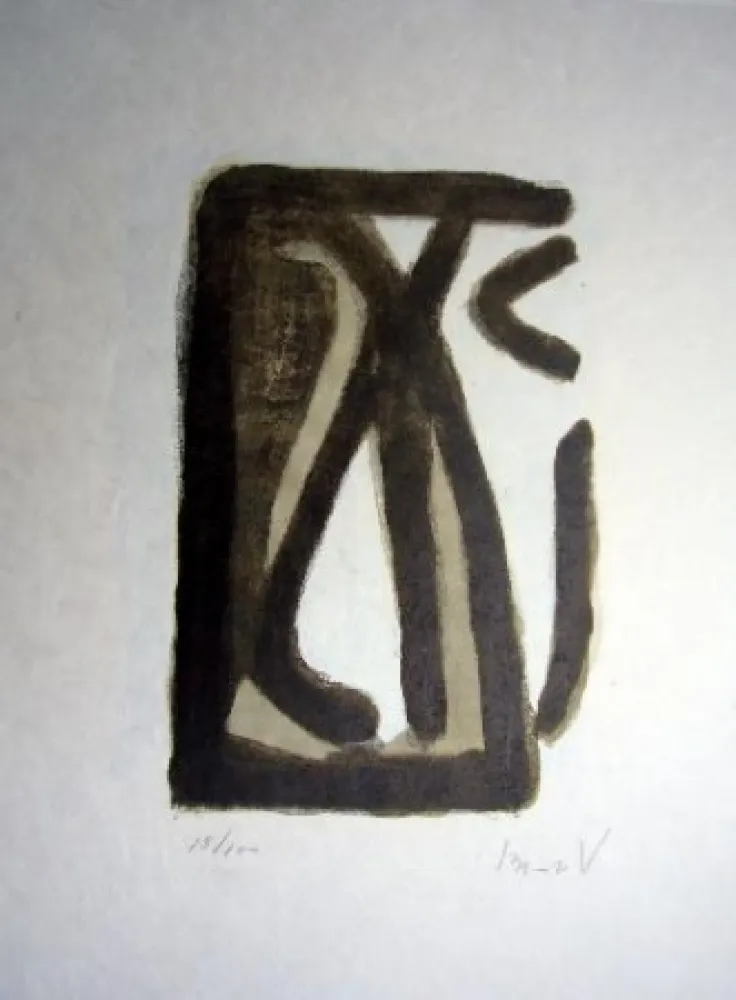 Lithograph Van Velde - MP 230