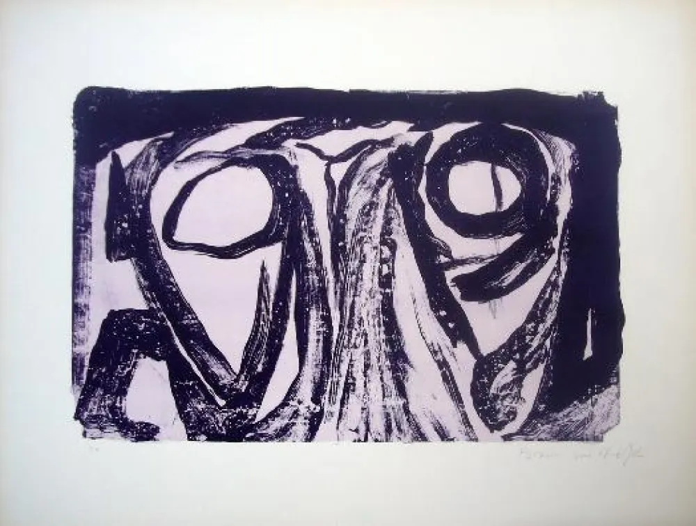 Lithograph Van Velde - MP 24