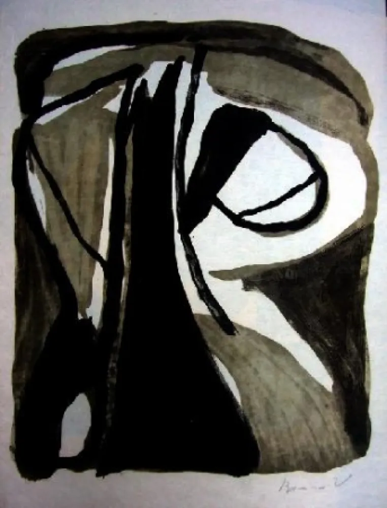 Lithograph Van Velde - MP 244 bis