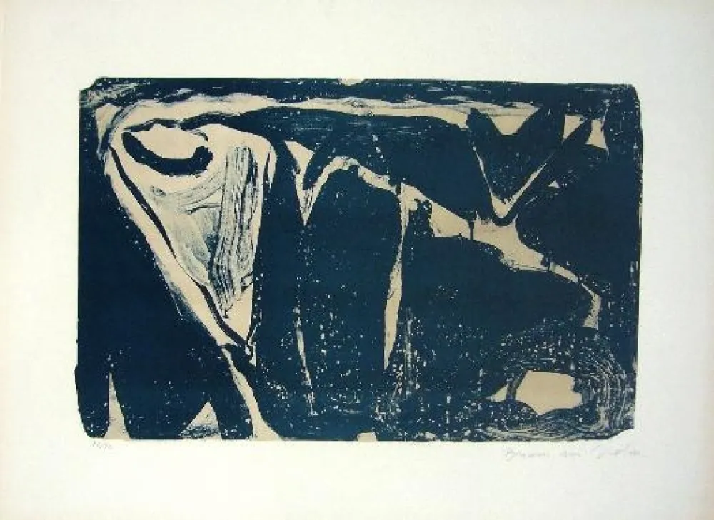 Lithograph Van Velde - MP 25