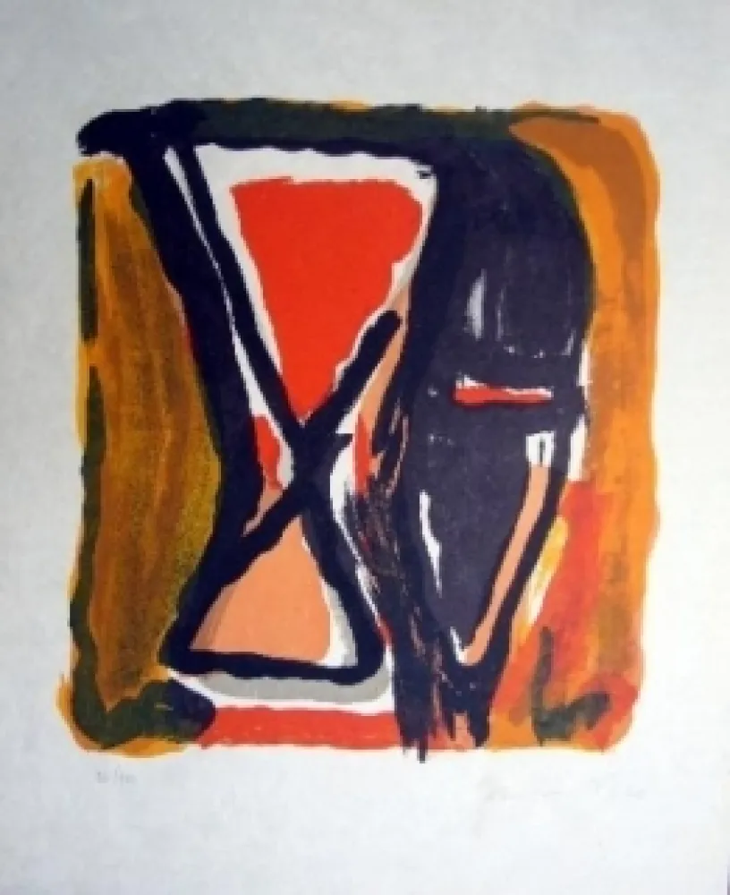 Lithograph Van Velde - MP 255