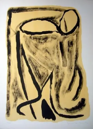 Lithograph Van Velde - MP 28