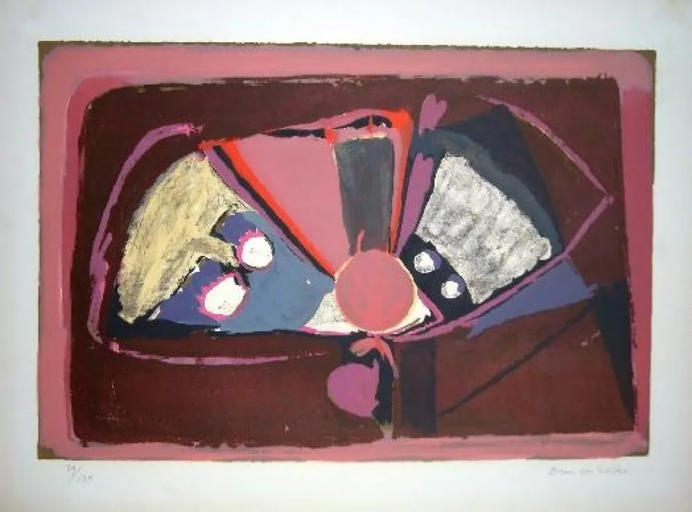 Lithograph Van Velde - MP 3