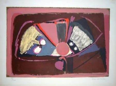 Lithograph Van Velde - MP 3