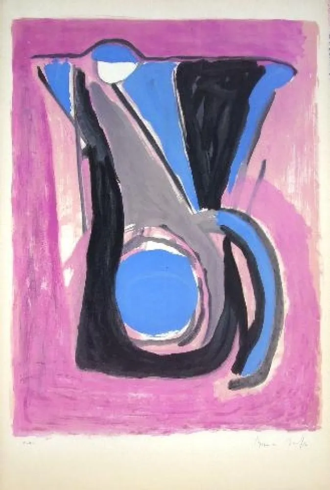 Lithograph Van Velde - MP 30