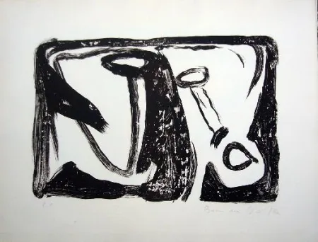 Lithograph Van Velde - MP 31