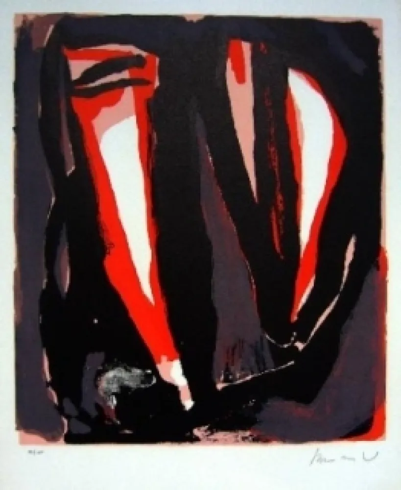 Lithograph Van Velde - MP 311