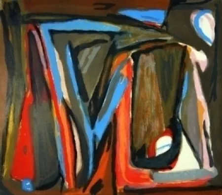 Lithograph Van Velde - MP 316 - Le tout