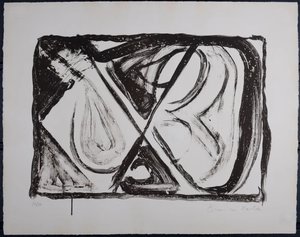 Lithograph Van Velde - MP 32, 1965