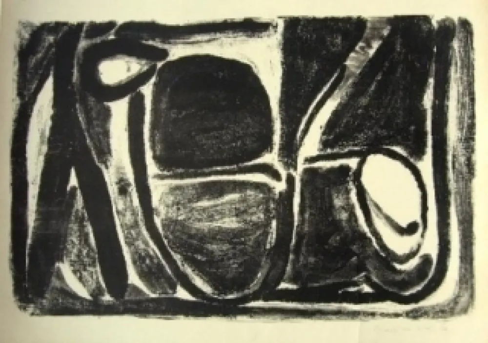 Lithograph Van Velde - MP 37