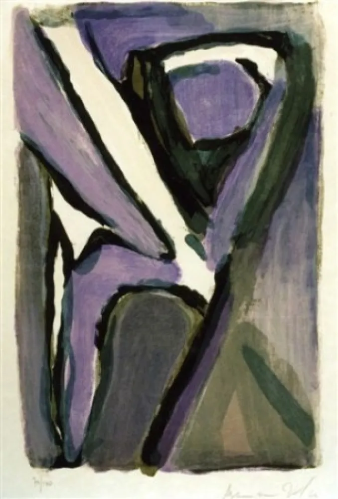 Lithograph Van Velde - MP 383