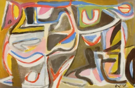 Lithograph Van Velde - MP 394 - Enigme