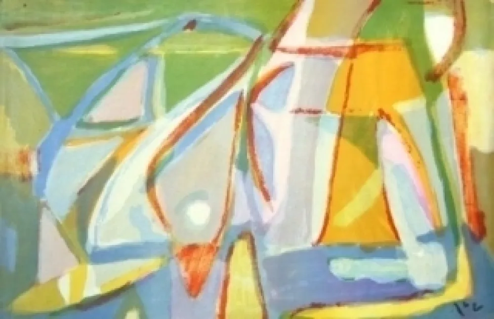 Lithograph Van Velde - MP 395 - Element