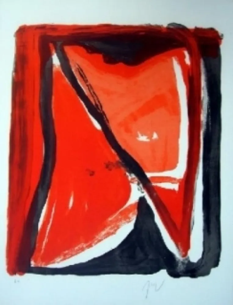 Lithograph Van Velde - MP 400 - Fenêtre