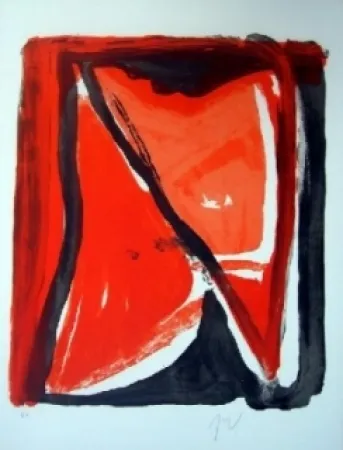 Lithograph Van Velde - MP 400 - Fenêtre