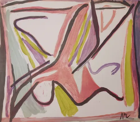 Lithograph Van Velde - MP 403 - Séparation