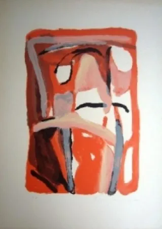 Lithograph Van Velde - MP 47