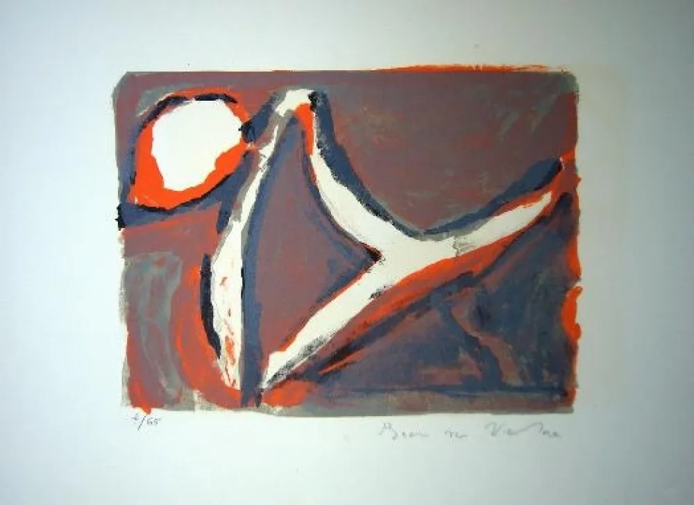 Lithograph Van Velde - MP 51