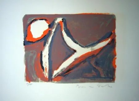 Lithograph Van Velde - MP 51