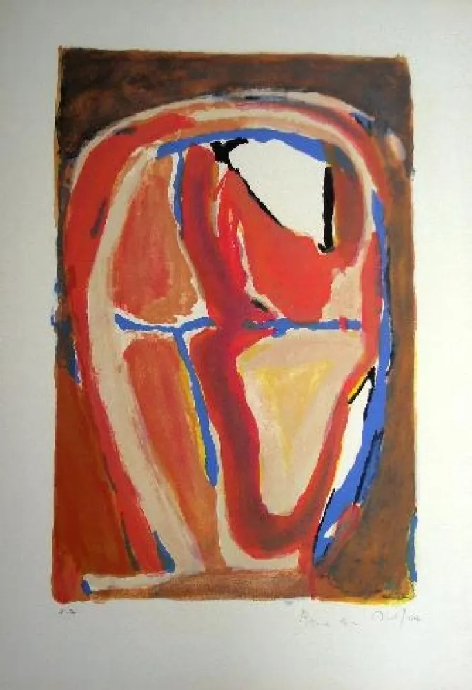 Lithograph Van Velde - MP 58