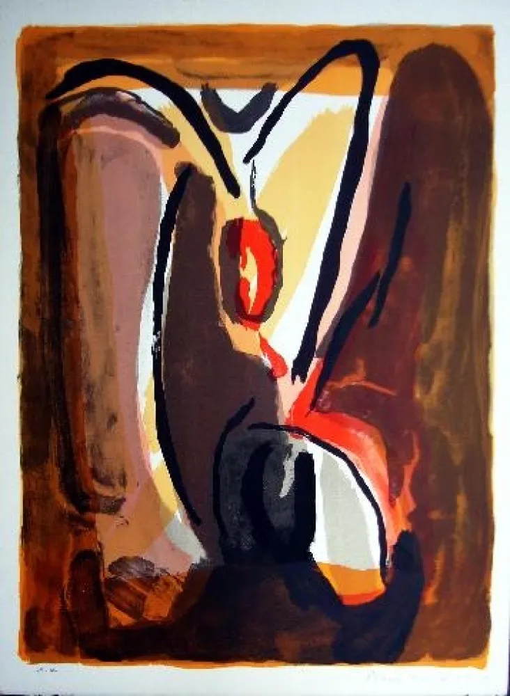 Lithograph Van Velde - MP 60