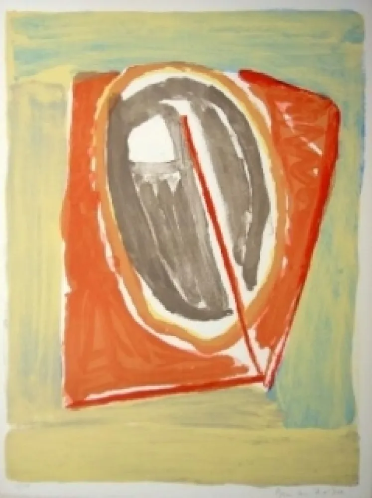 Lithograph Van Velde - MP 62