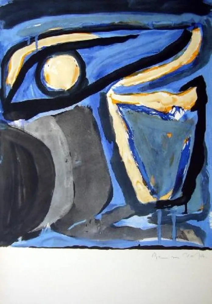 Lithograph Van Velde - MP 65 -Musée national d'Art moderne