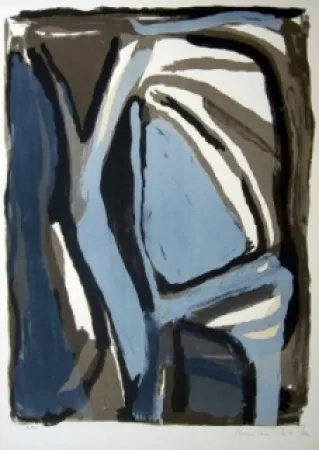 Lithograph Van Velde - MP 66