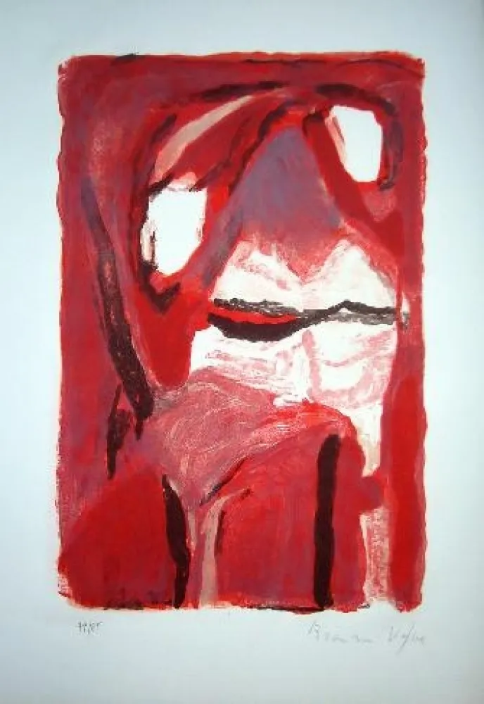 Lithograph Van Velde - MP 67