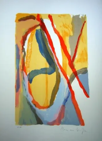 Lithograph Van Velde - MP 79