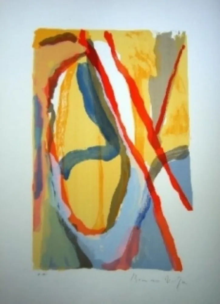 Lithograph Van Velde - MP 79