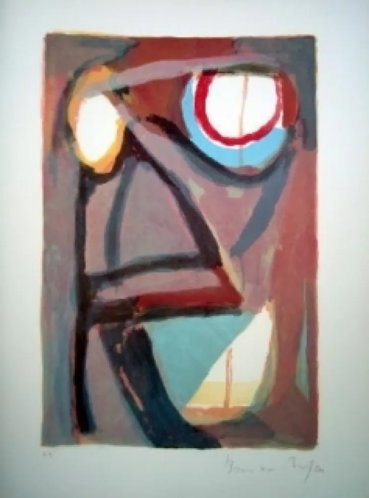 Lithograph Van Velde - MP 80