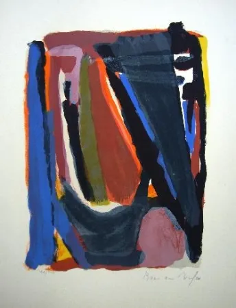 Lithograph Van Velde - MP101