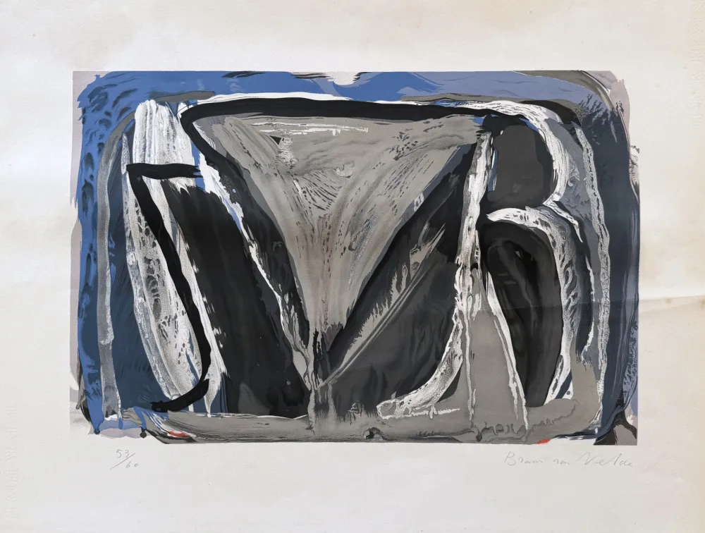 Lithograph Van Velde - MP15, 1962