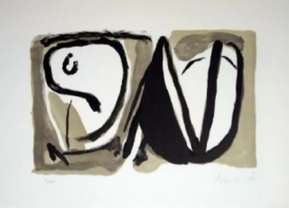 Lithograph Van Velde - MP189