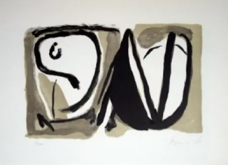 Lithograph Van Velde - MP189