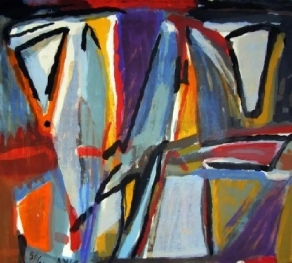 Lithograph Van Velde - MP224