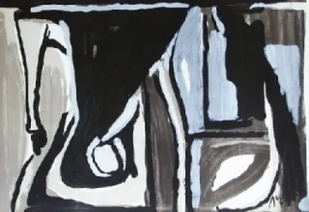 Lithograph Van Velde - MP404