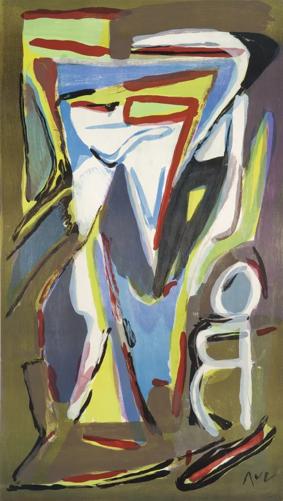 Lithograph Van Velde - Nord