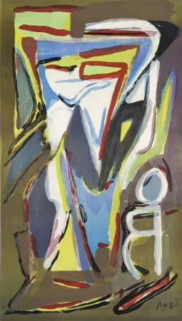 Lithograph Van Velde - Nord