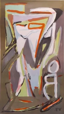 Lithograph Van Velde - Nord