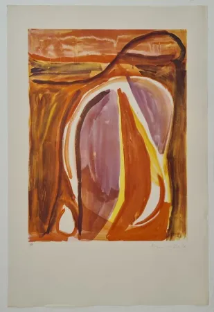 Lithograph Van Velde - Sans titre