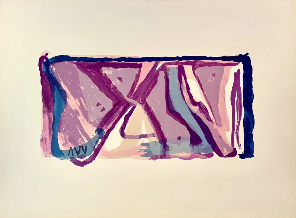 Lithograph Van Velde - Sans Titre