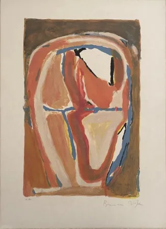 Lithograph Van Velde - Sans Titre 