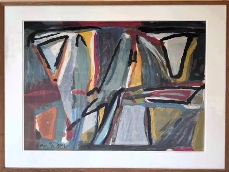 Lithograph Van Velde - Sans titre 