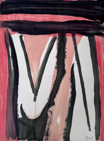 Lithograph Van Velde - Sans titre 