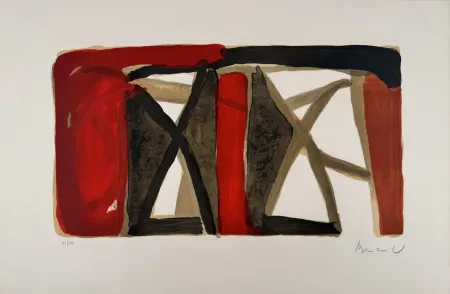 Lithograph Van Velde - Sans titre