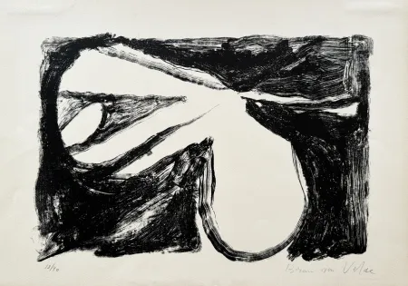 Lithograph Van Velde - Sans titre, 1965