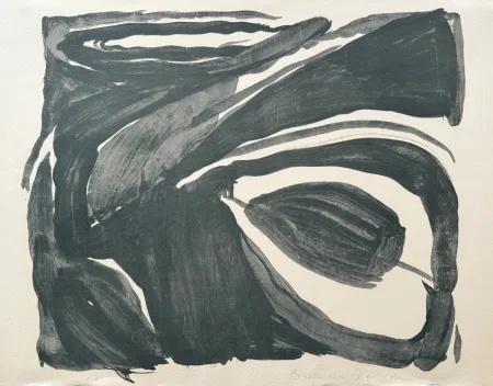 Lithograph Van Velde - Sans titre, 1967