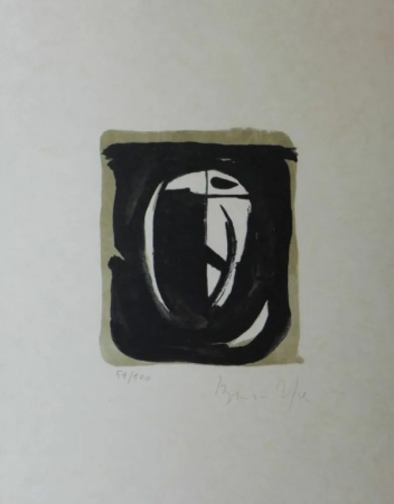 Lithograph Van Velde - Sans titre